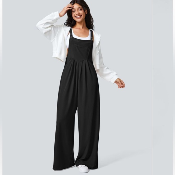 HALARA Black Jumpsuit with White Jacket - Picture 1 of 1